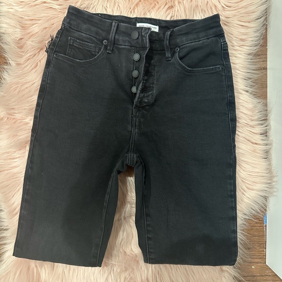 Good American, Good Waist Soft Tech Skinny Black Jeans Sz27 - Picture 6 of 7